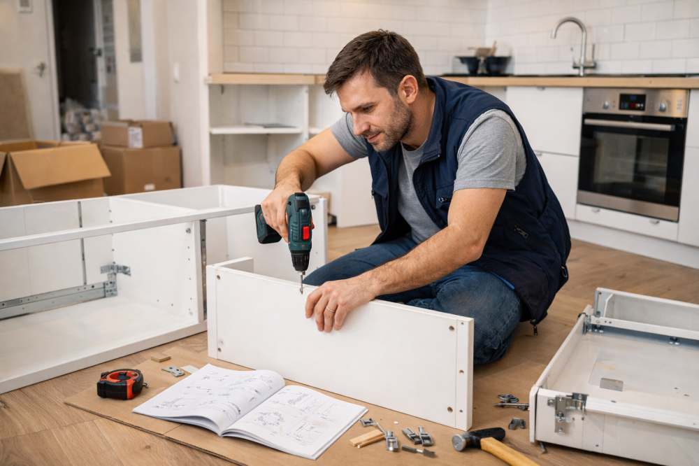 Сборка кухонной мебели